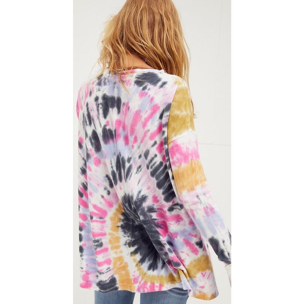 We The Free Tie Dye Crewneck Long Sleeve Shirt